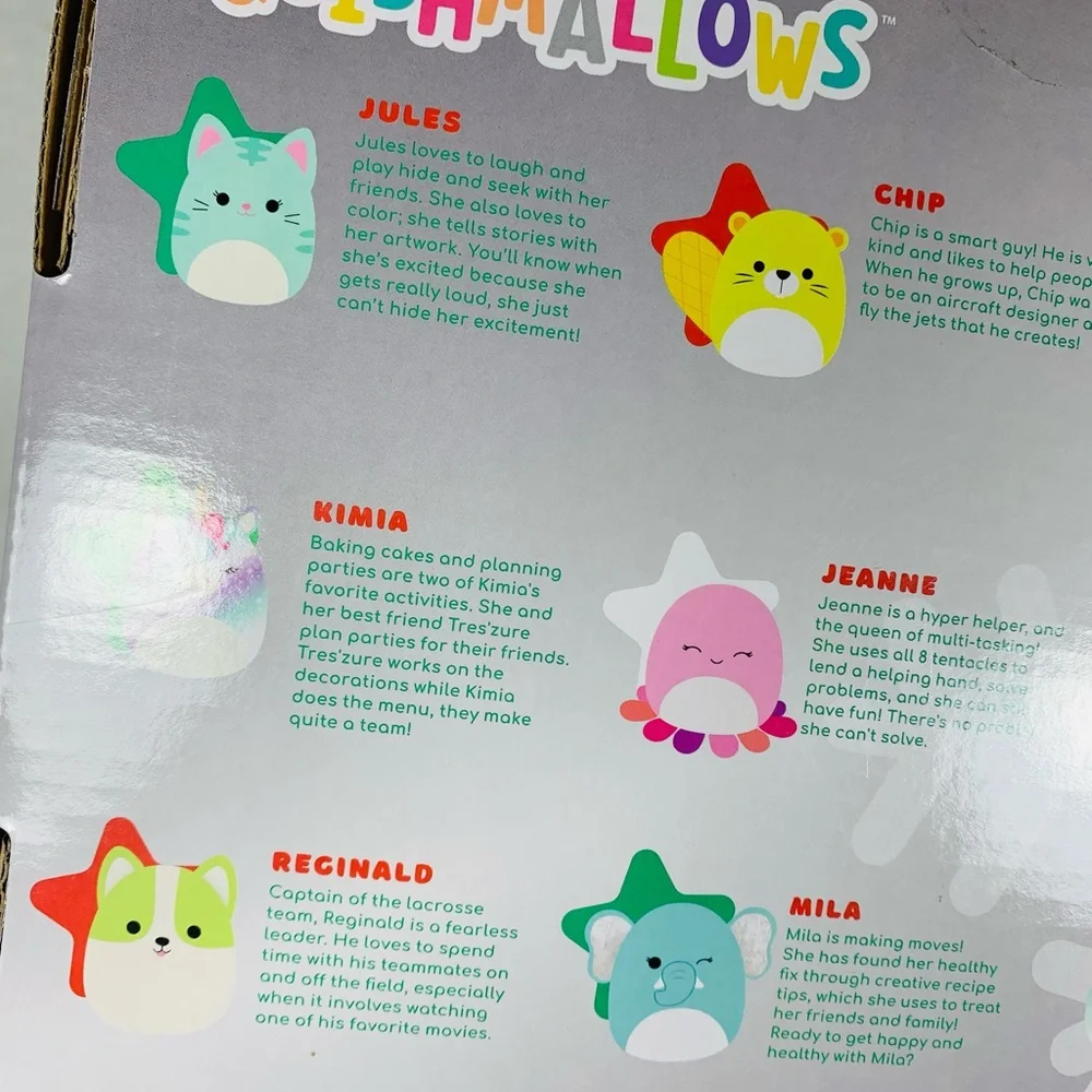 Squishmallow 2021 Holiday Squad Bundle Of 2 Sets Ornaments Plush NEW Gift